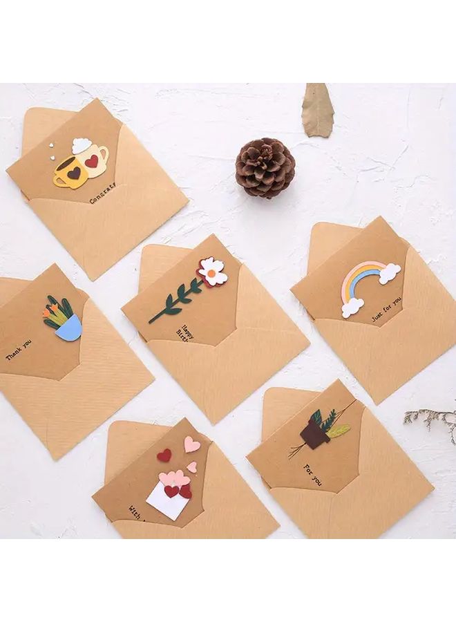 3D Pop Up Greeting Card Set Vintage Holiday Wishes For Christmas Thanksgiving Back To School - Image 2
